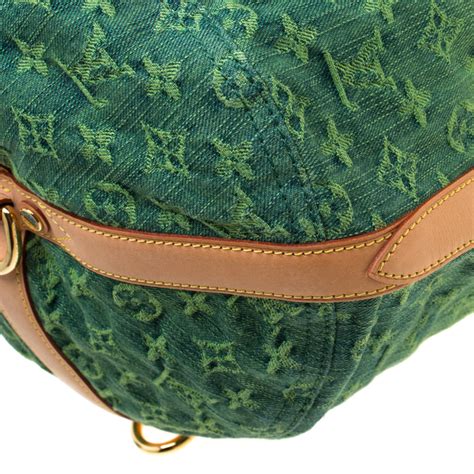 louis vuitton green bag monogram.